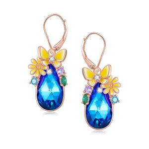925 Sterling Silver Flowers Earrings Hypoallergenic Earrings Halloween Jewelry Gifts for Women Girls Her
