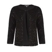 Black and Rose Gold Sequin Cardigan
