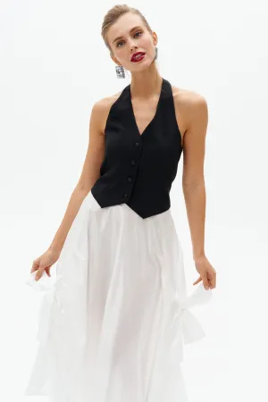 Black Tailored Vest