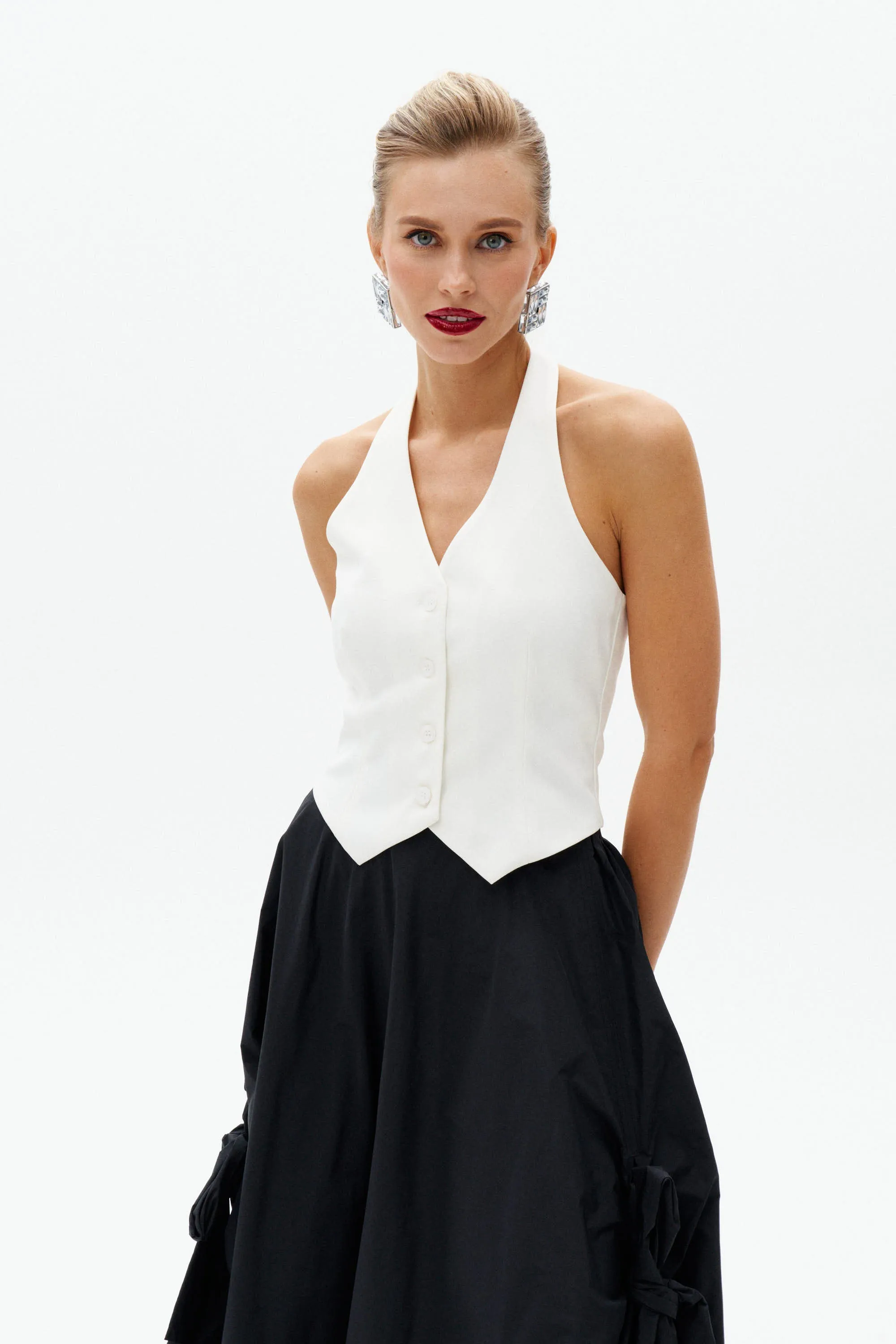 Black Tailored Vest
