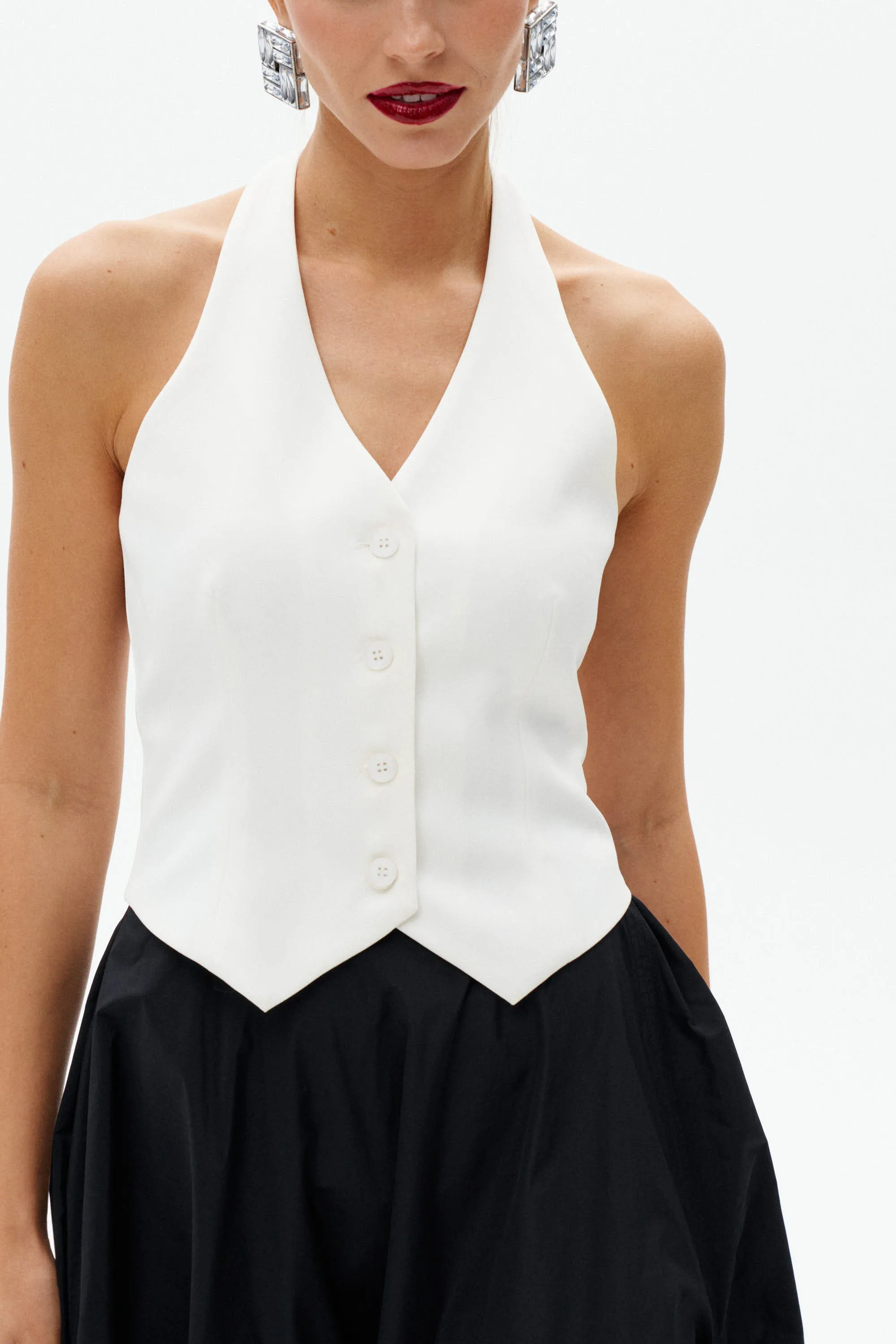 Black Tailored Vest