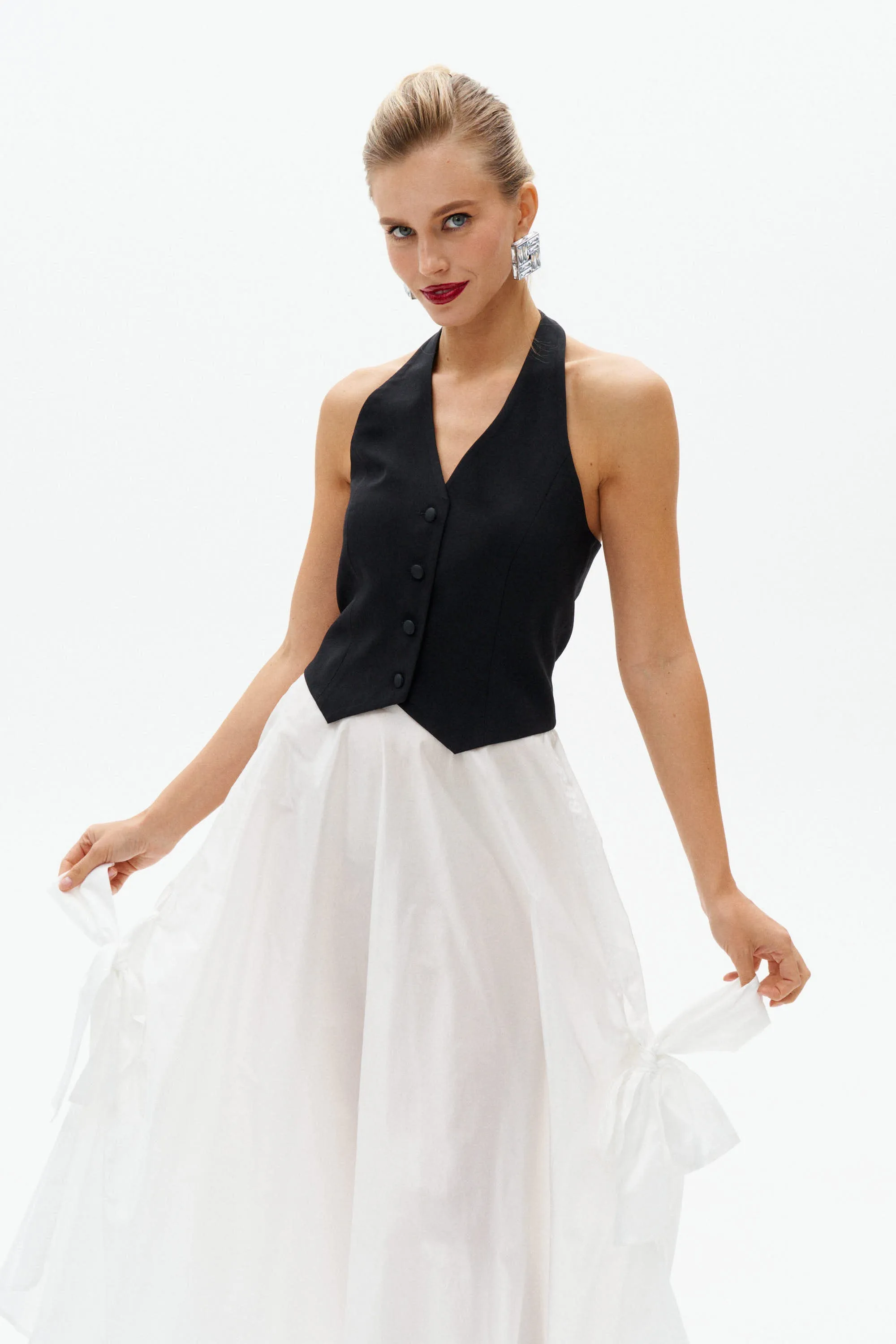Black Tailored Vest