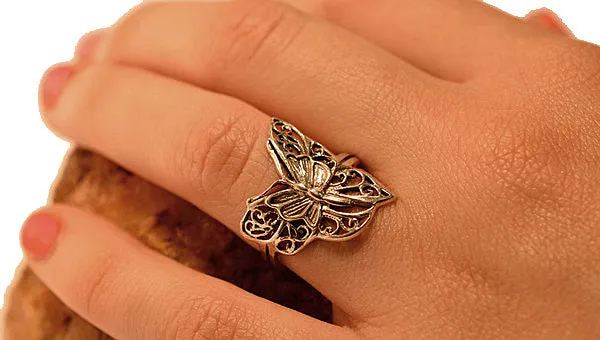 Butterfly Ring - Sterling Silver