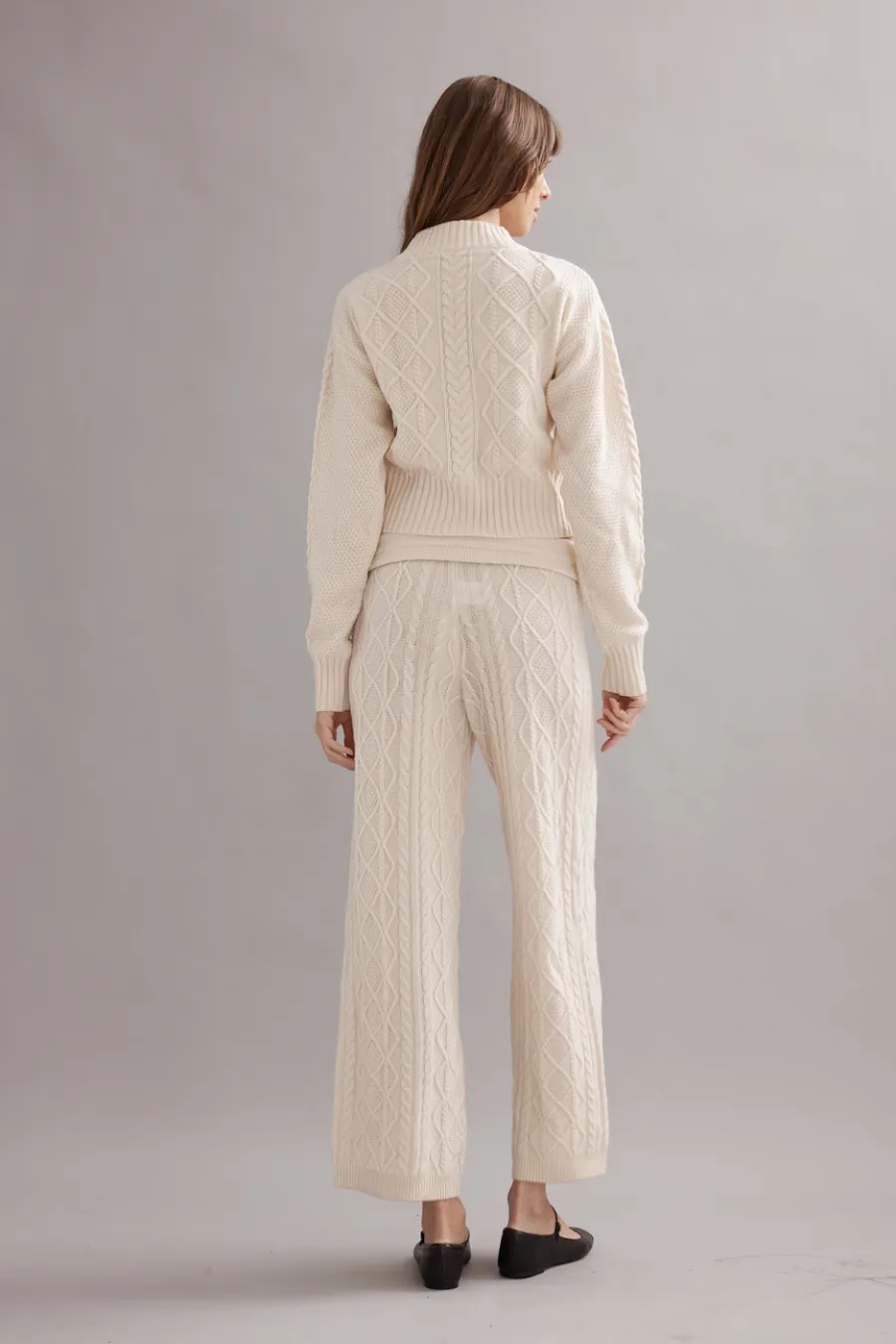 Cable Knit Pant Ivory