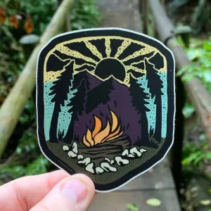 Campfire Badge Sticker