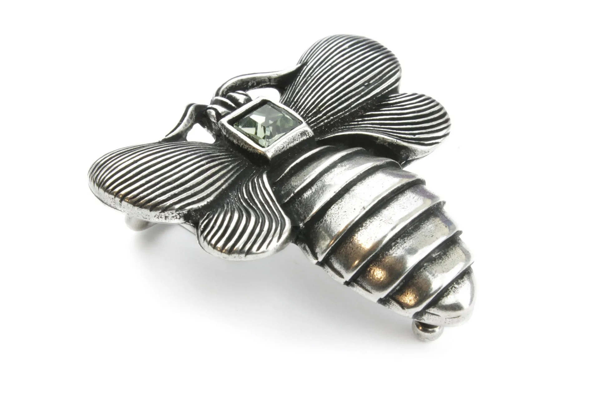 Crystal Bee Buckle 40mm