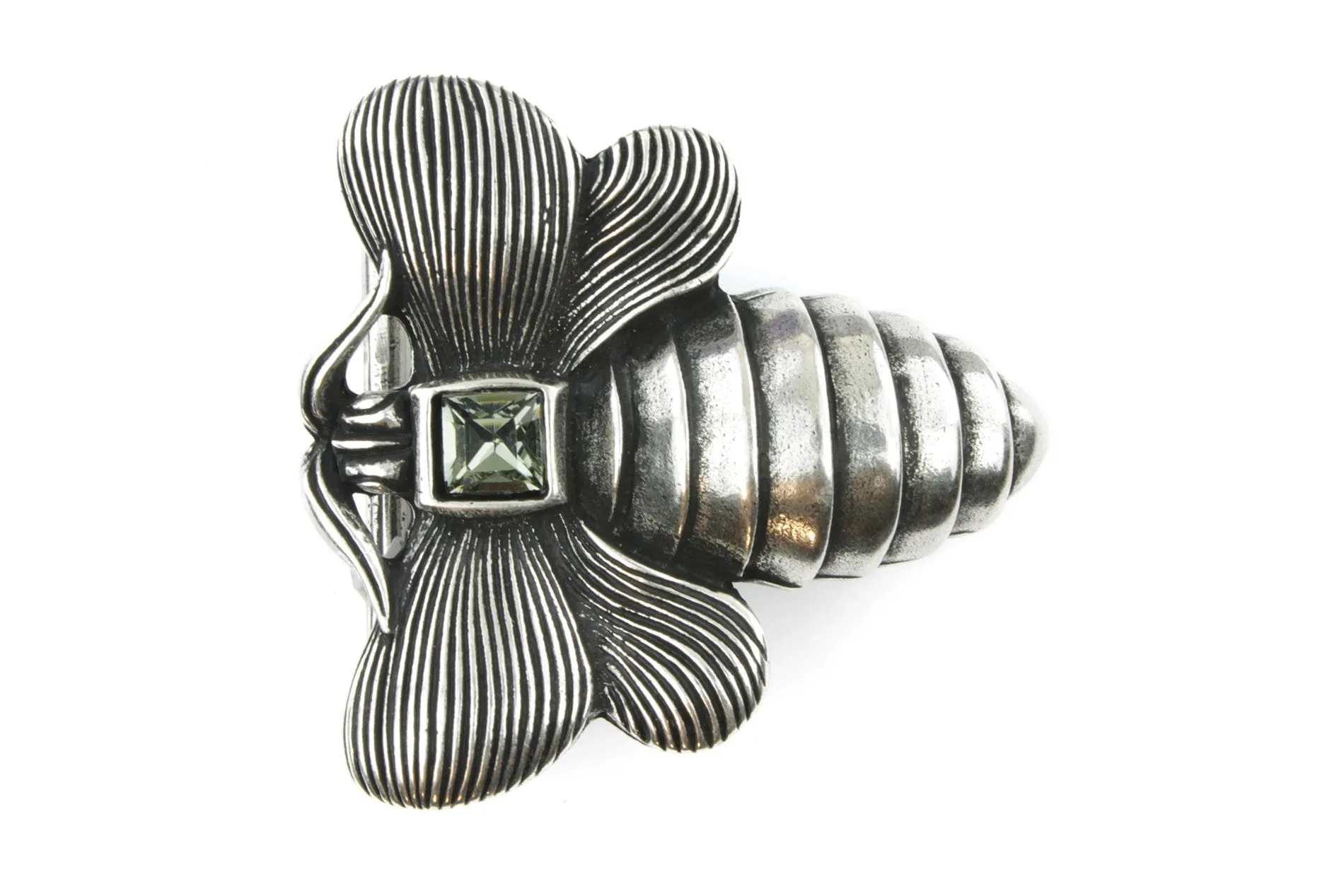 Crystal Bee Buckle 40mm