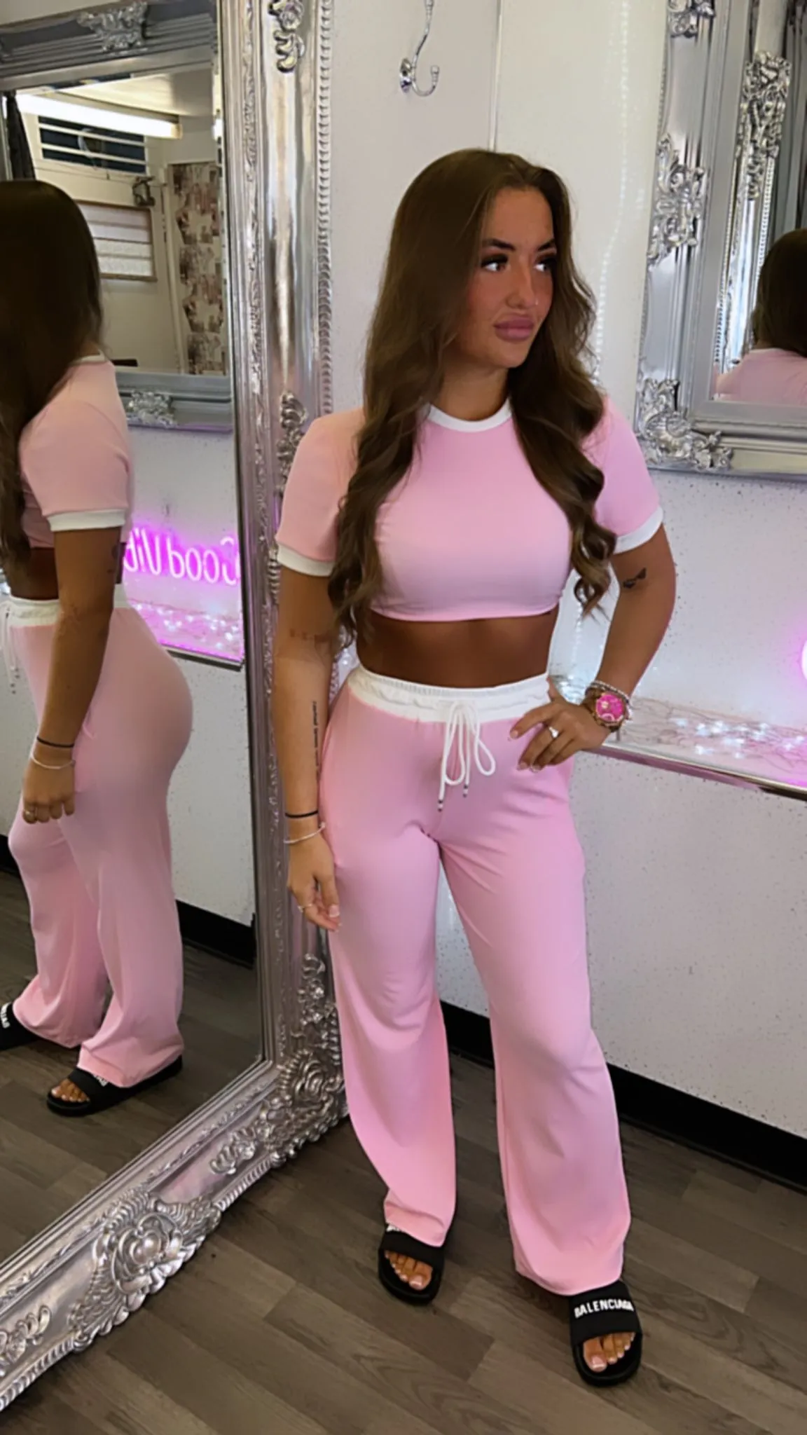 Cute 2-piece Loungewear Set Clean Girl Aesthetic Coord
