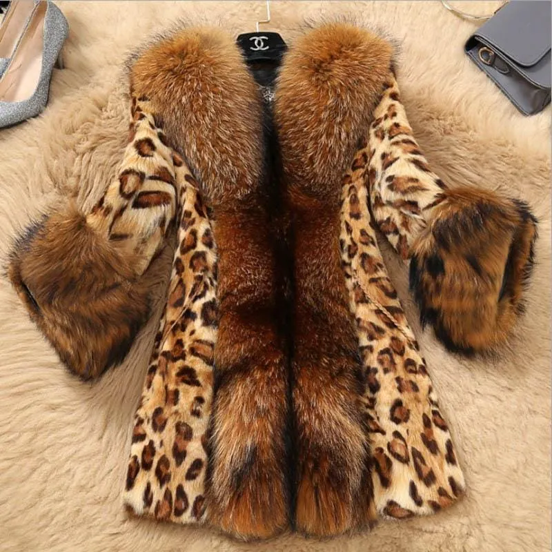Daily Street Fashion Winter Plus Size Long Faux Fur Coats