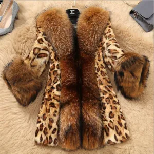 Daily Street Fashion Winter Plus Size Long Faux Fur Coats