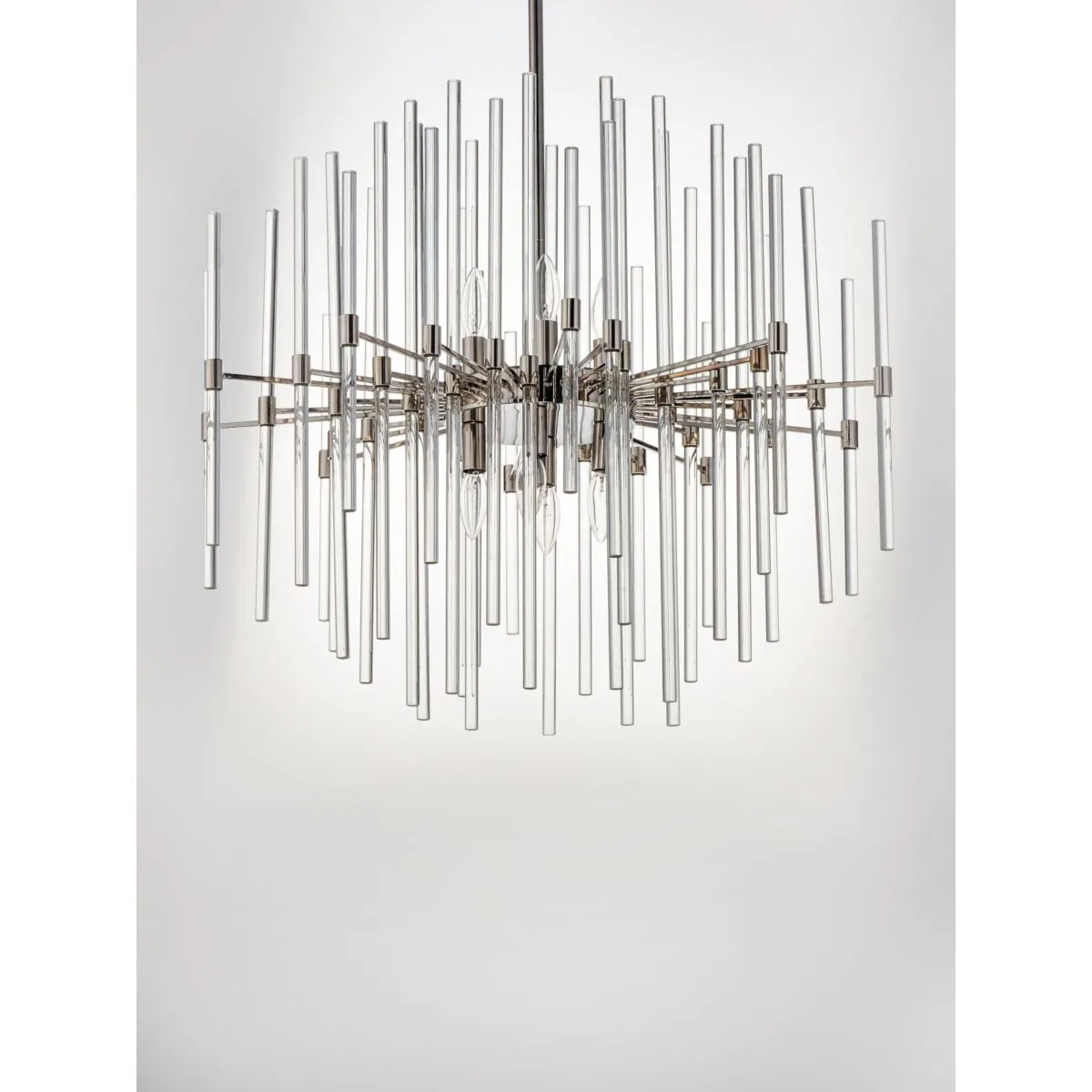 Divine 24 In. 8 Lights Chandelier Polished Nickel finish