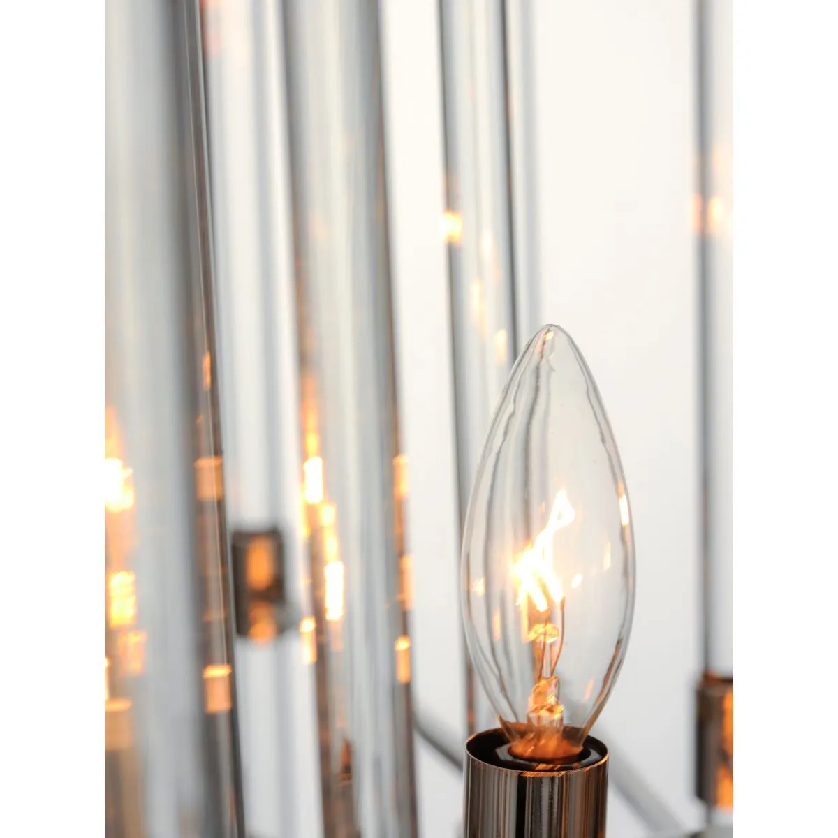 Divine 24 In. 8 Lights Chandelier Polished Nickel finish