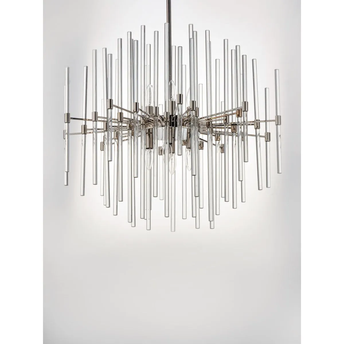 Divine 24 In. 8 Lights Chandelier Polished Nickel finish