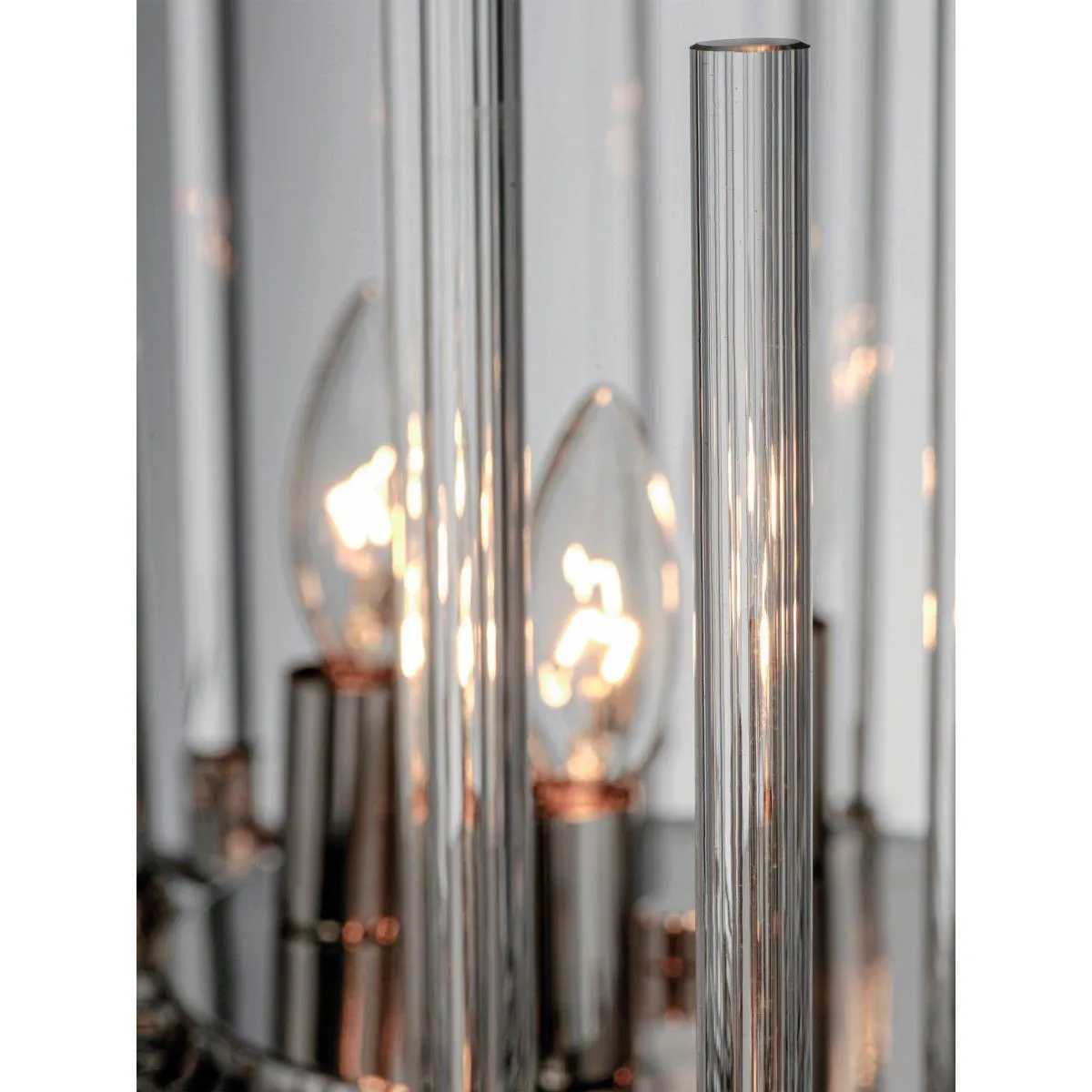 Divine 24 In. 8 Lights Chandelier Polished Nickel finish