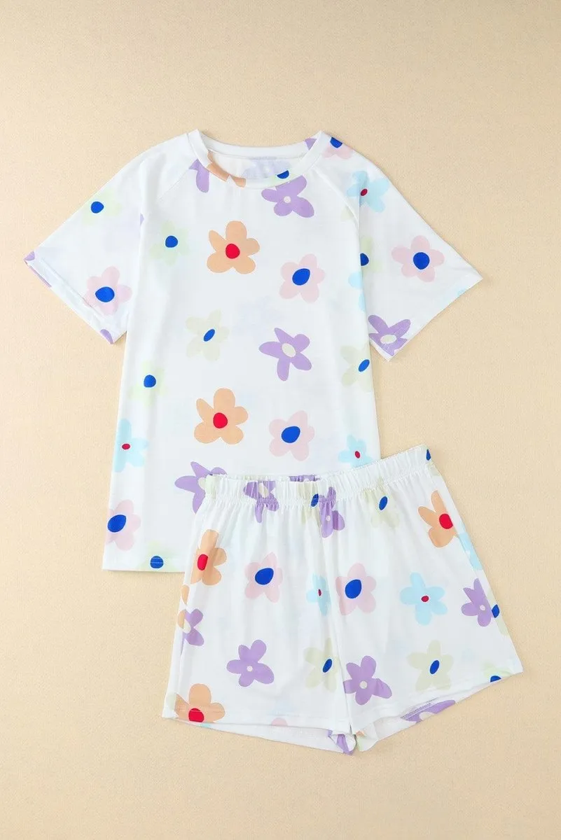 Flower Breeze Loungewear Short Set