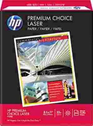 Hewlett Packard Premium Choice Laserjet Paper 98 Brightness 32Lb 8-1/2X11 White 500 Shts/Rm