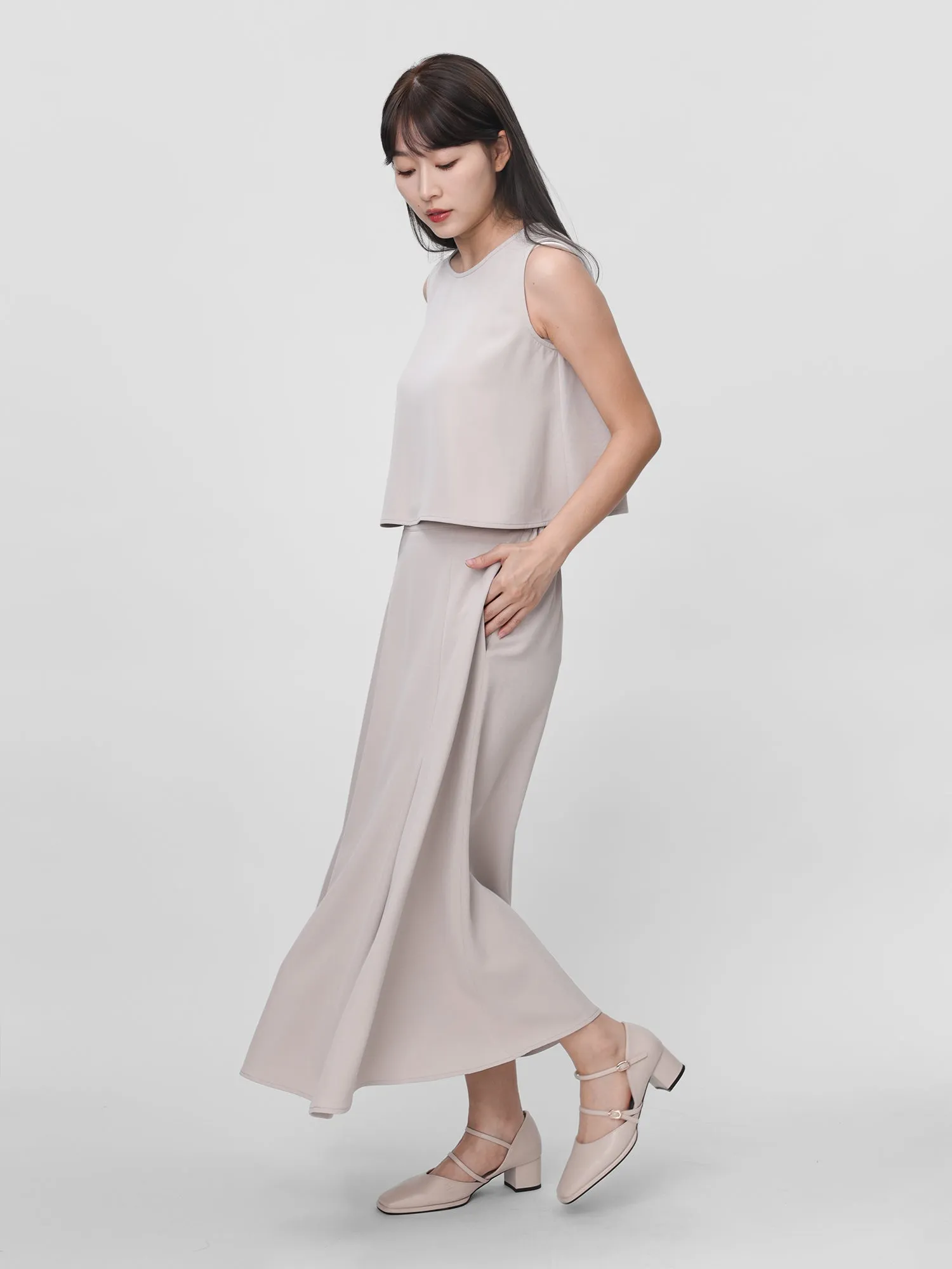 Ines Clean Flowy Dress Set