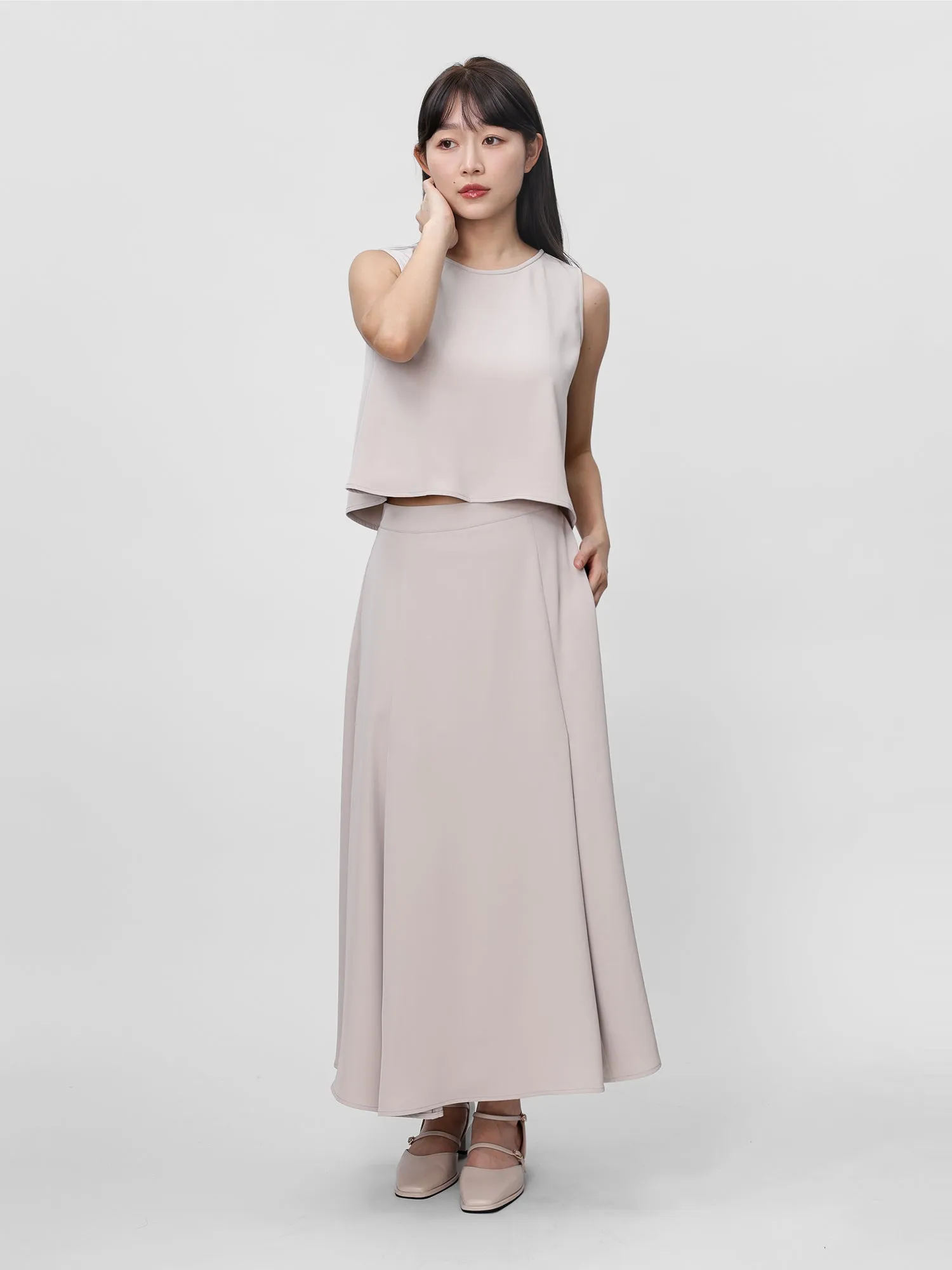 Ines Clean Flowy Dress Set