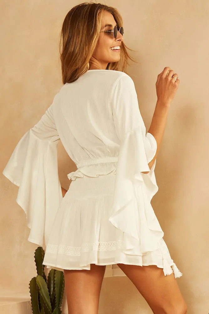 Jagger Crop Top White