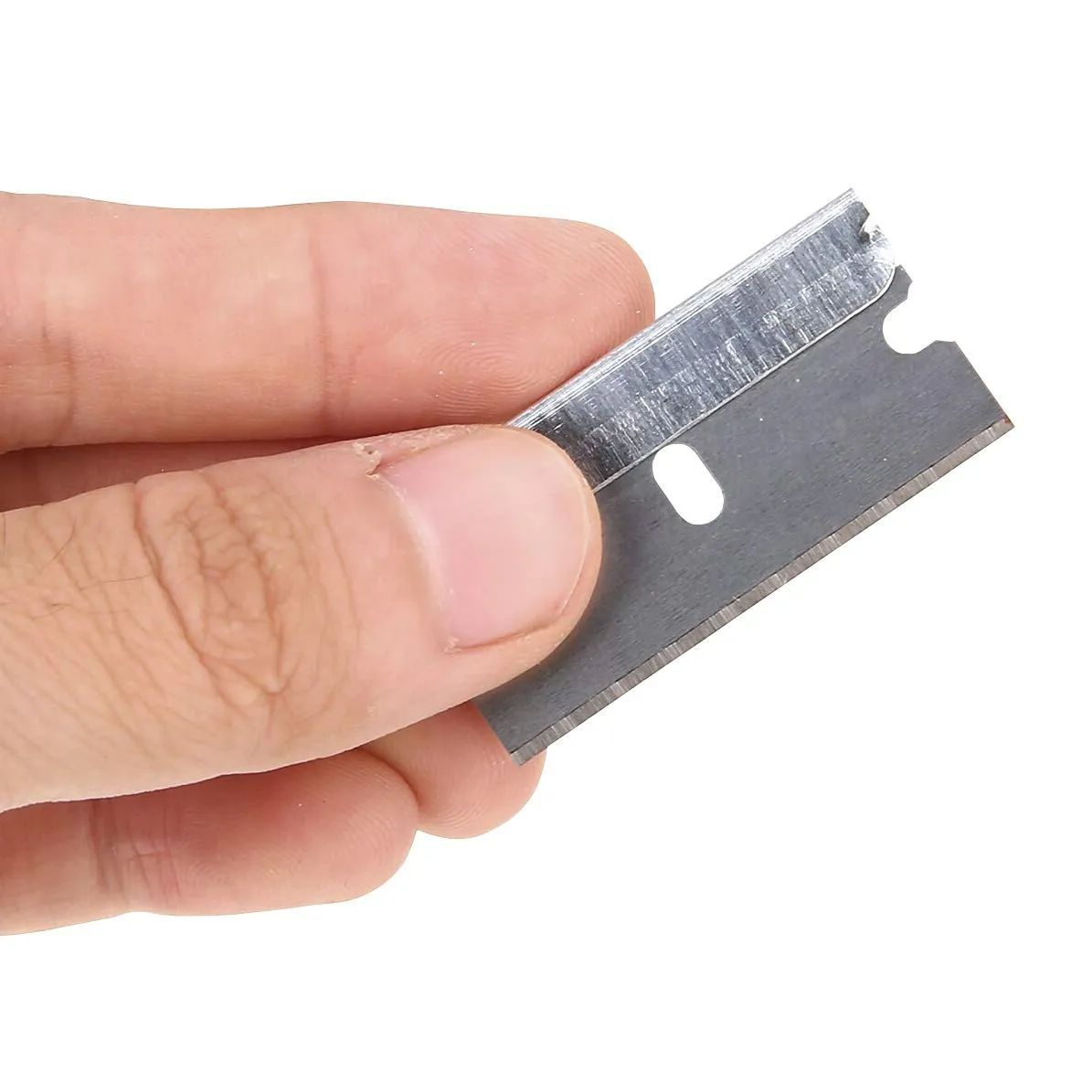 Katzco Razor Blades Single Edge -10 Pack - High-Grade Long Lasting Carbon Steel Single