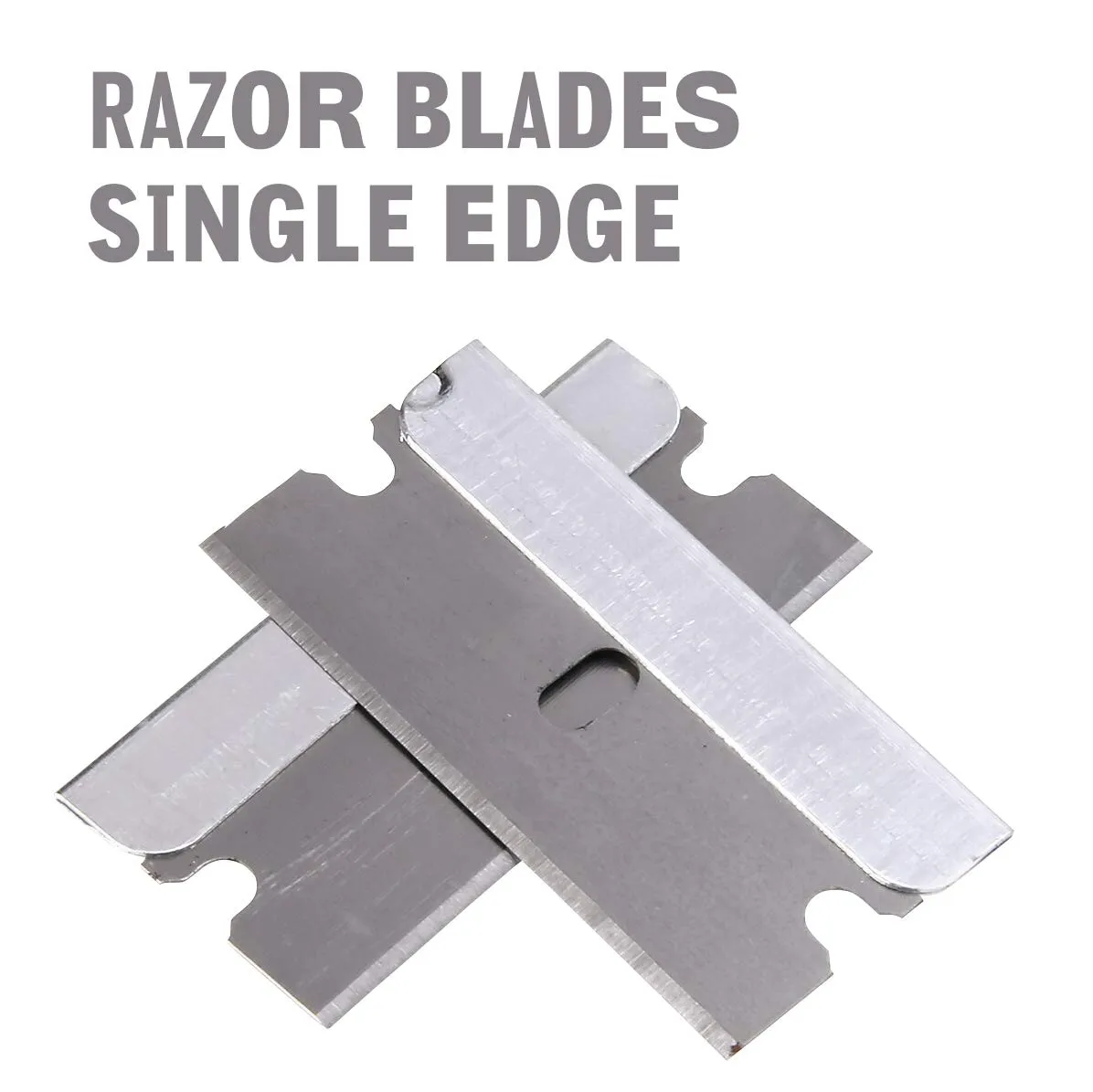 Katzco Razor Blades Single Edge -10 Pack - High-Grade Long Lasting Carbon Steel Single