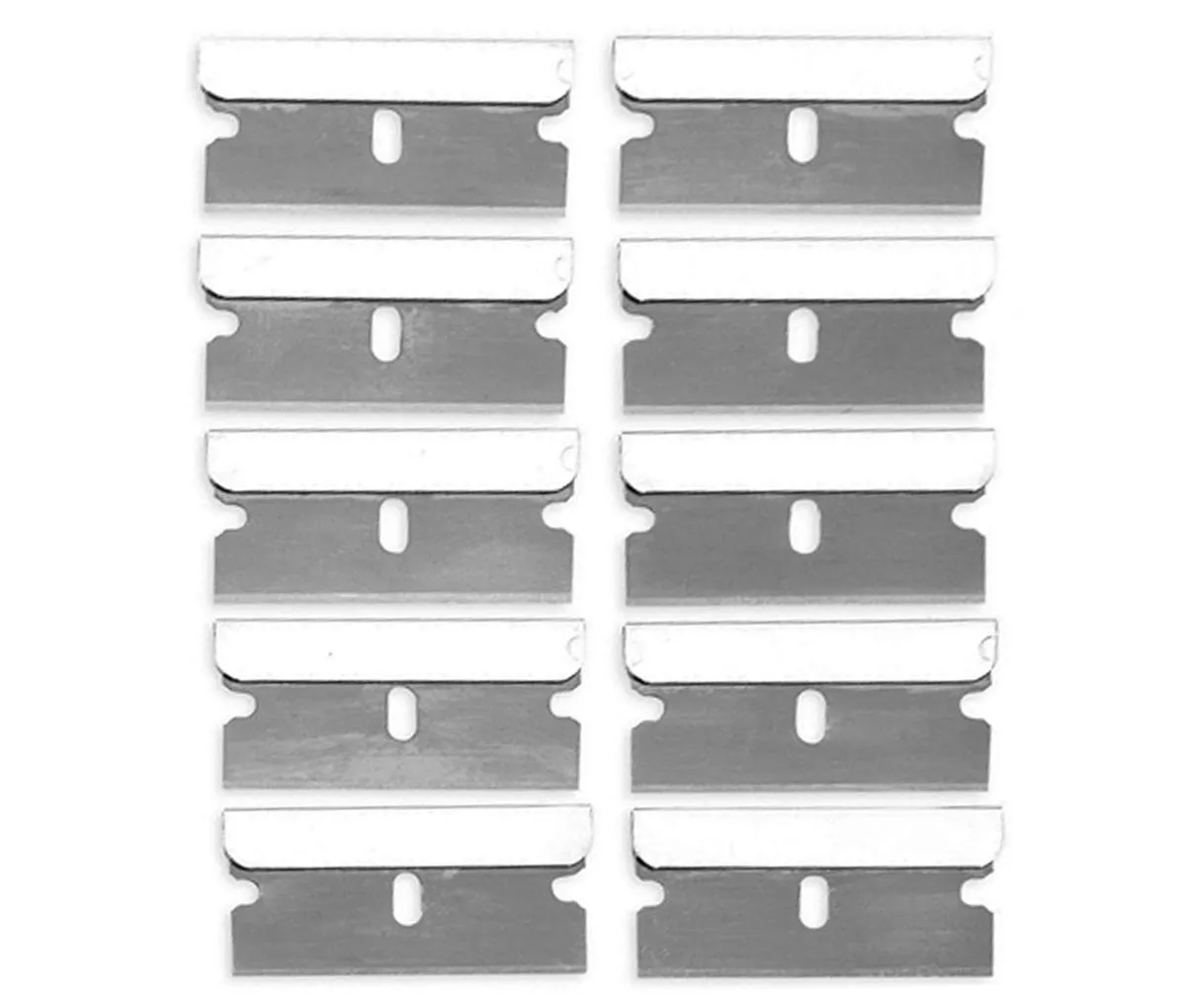 Katzco Razor Blades Single Edge -10 Pack - High-Grade Long Lasting Carbon Steel Single