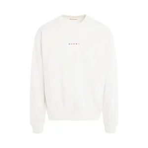 Logo Sweatshirt in Natural White