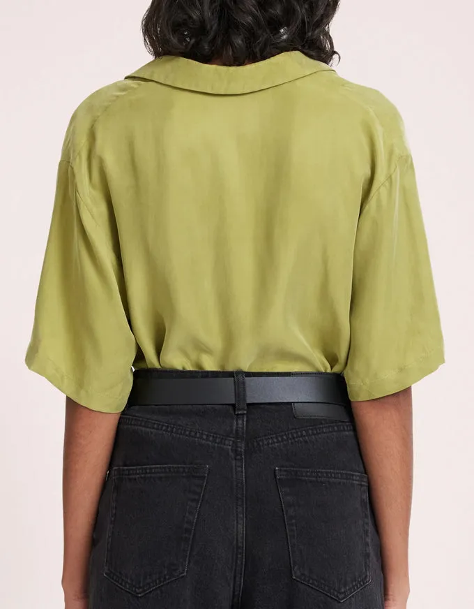 Lucia Cupro Shirt Pickle