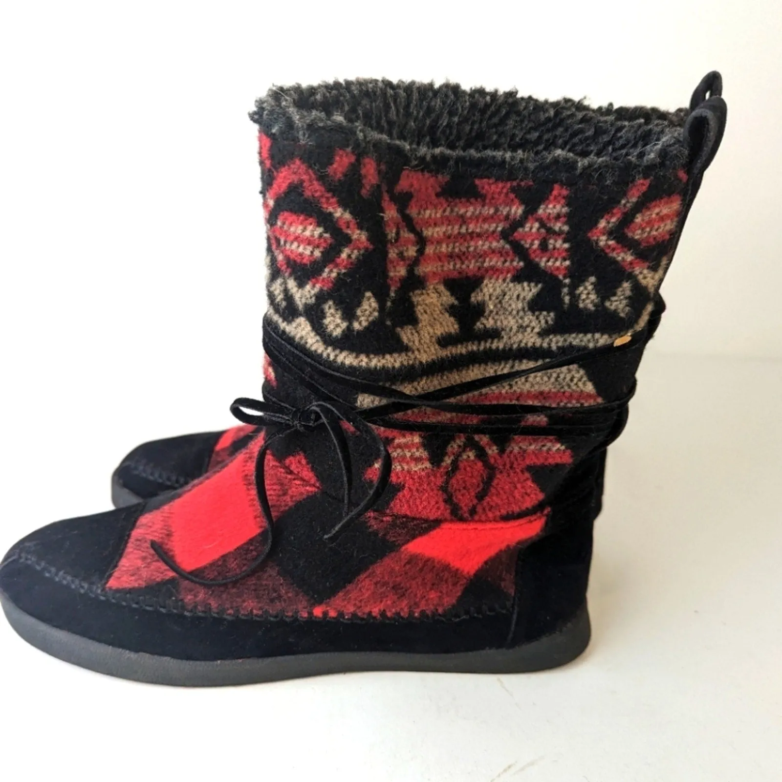 Madden Girl Jackmen  Plaid Boots - 7.5