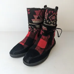 Madden Girl Jackmen  Plaid Boots - 7.5