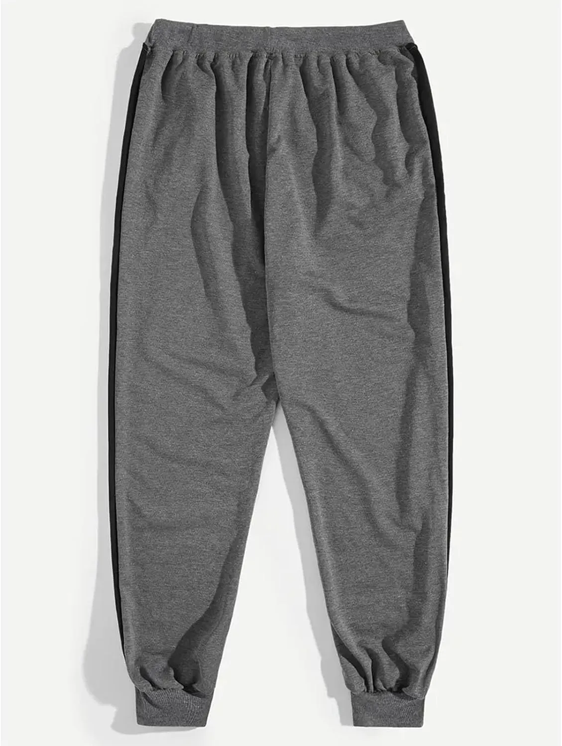 Mens Sweatpants Joggers Slim Fit Side Striped Open Bottom Gym Workout Hiking Pants Drawstring Tapered Casual Trousers
