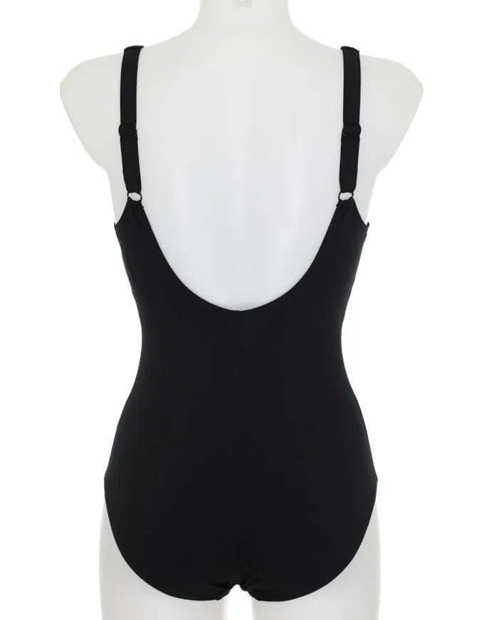 Mesh Insert One Piece Black