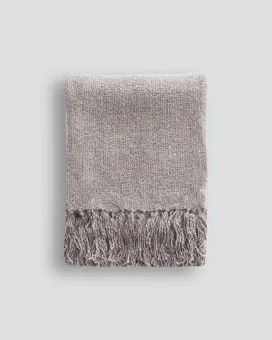 Mulberi Serenade Throw - Stone Grey