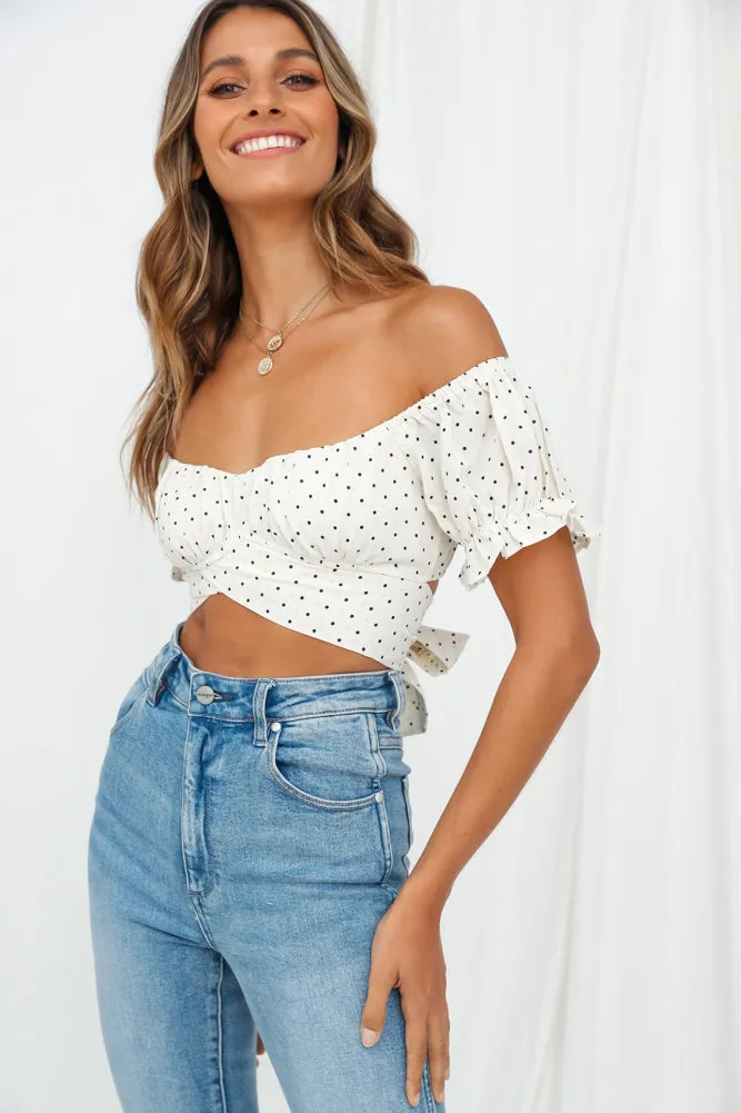 Pas De Deux Crop Top Ivory