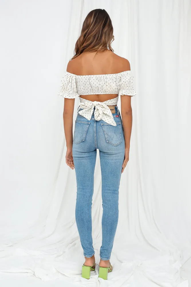 Pas De Deux Crop Top Ivory