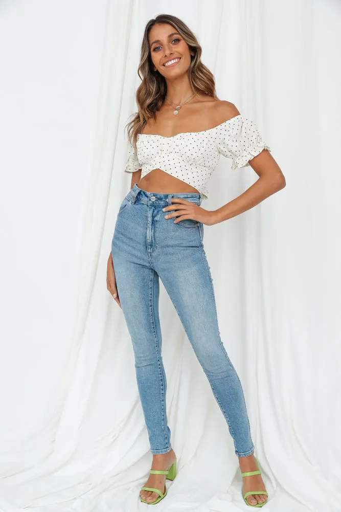 Pas De Deux Crop Top Ivory