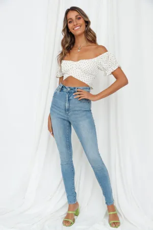 Pas De Deux Crop Top Ivory