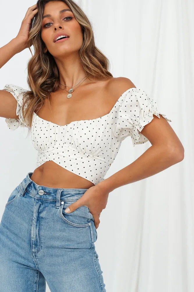 Pas De Deux Crop Top Ivory