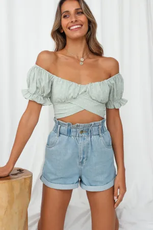 Pas De Deux Crop Top Sage