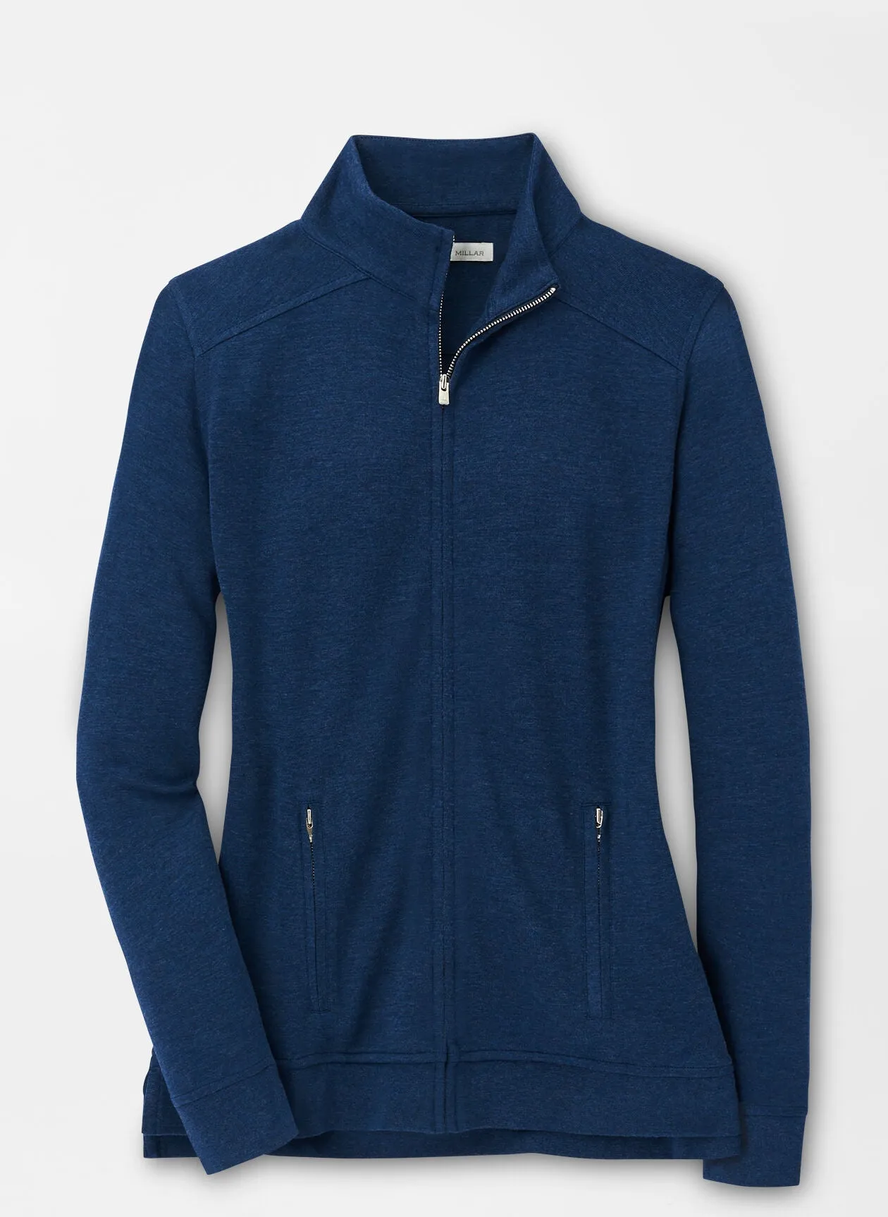 Peter Millar Women's Crown Interlock Full-Zip, Navy