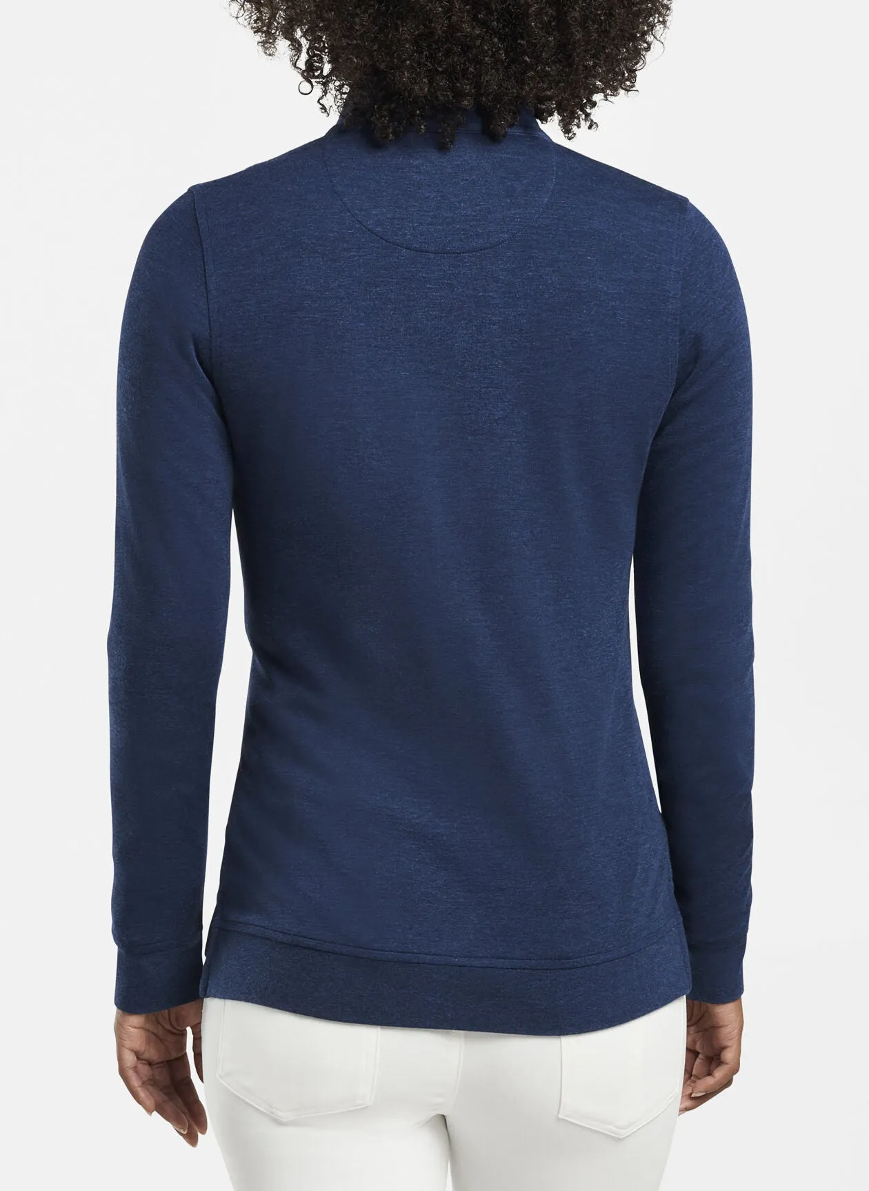 Peter Millar Women's Crown Interlock Full-Zip, Navy