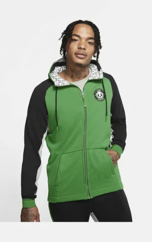 Sawyer Miller Doernbecher Sportswear Mens Full Zip Hoodie (Lucky Green)