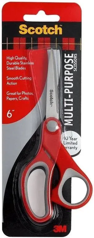 Scotch Multi-Purpose Scissors Great for Everyday Use Scissors – 8-In.