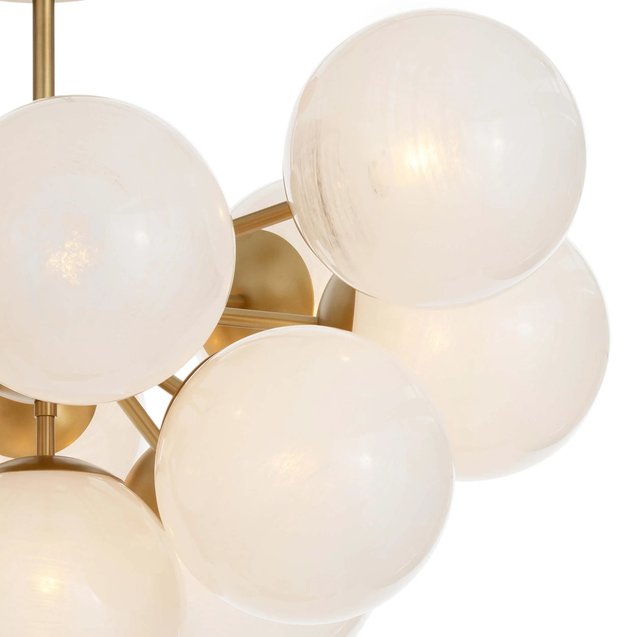 Shine Swirled Glass Flush Mount