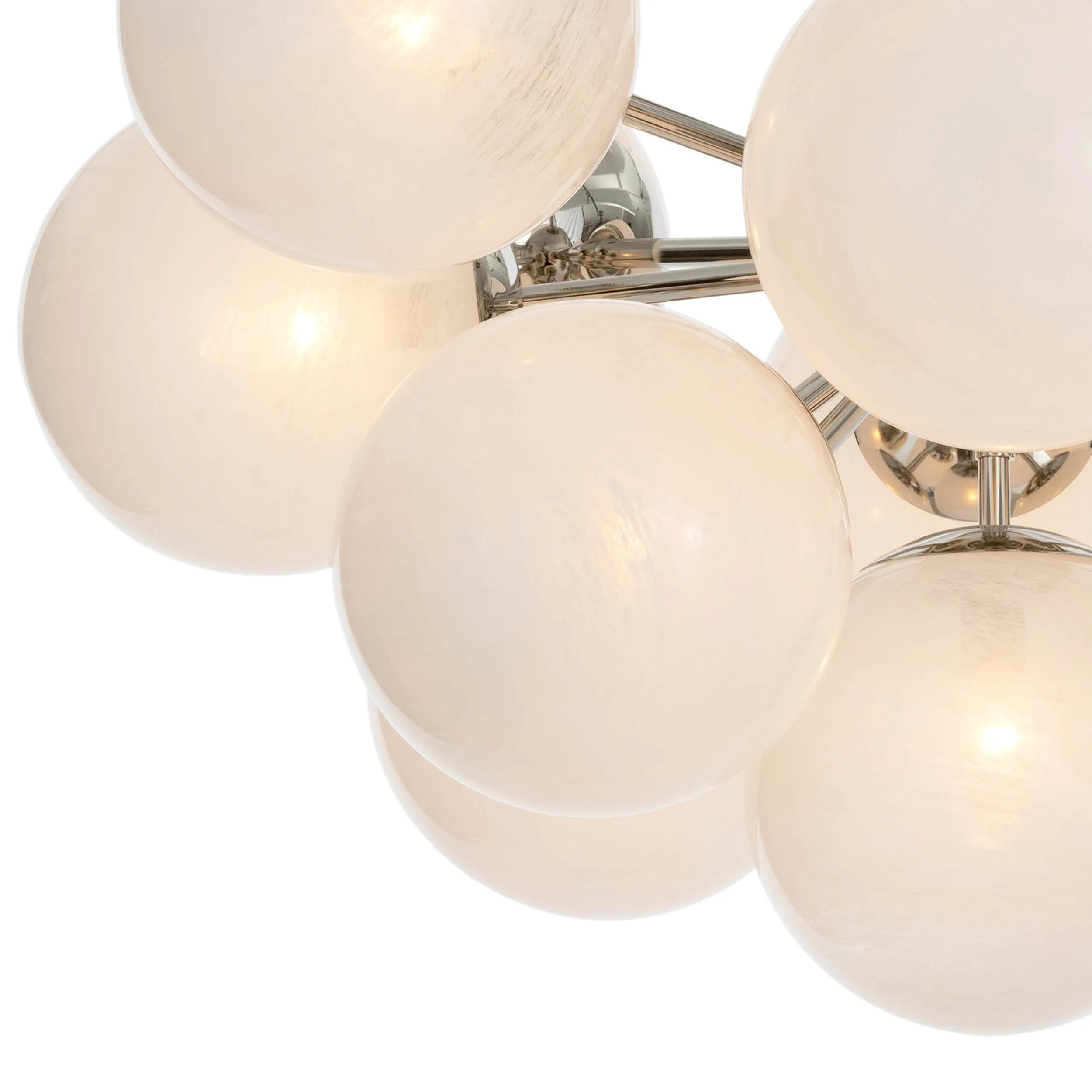 Shine Swirled Glass Flush Mount
