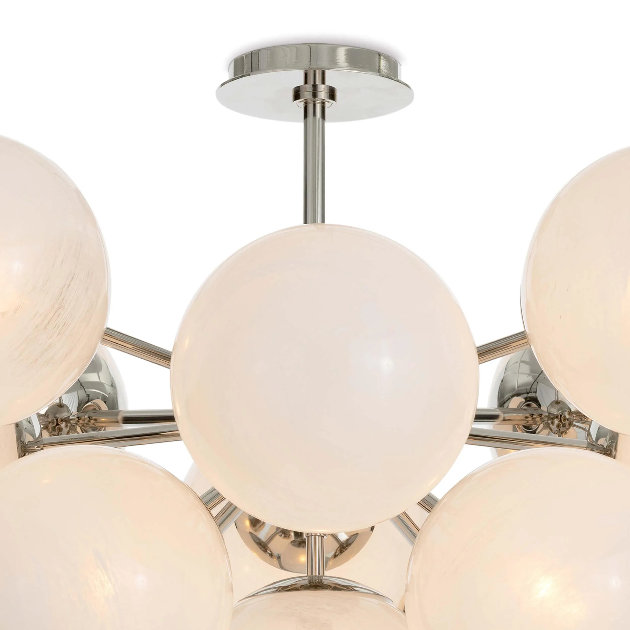Shine Swirled Glass Flush Mount