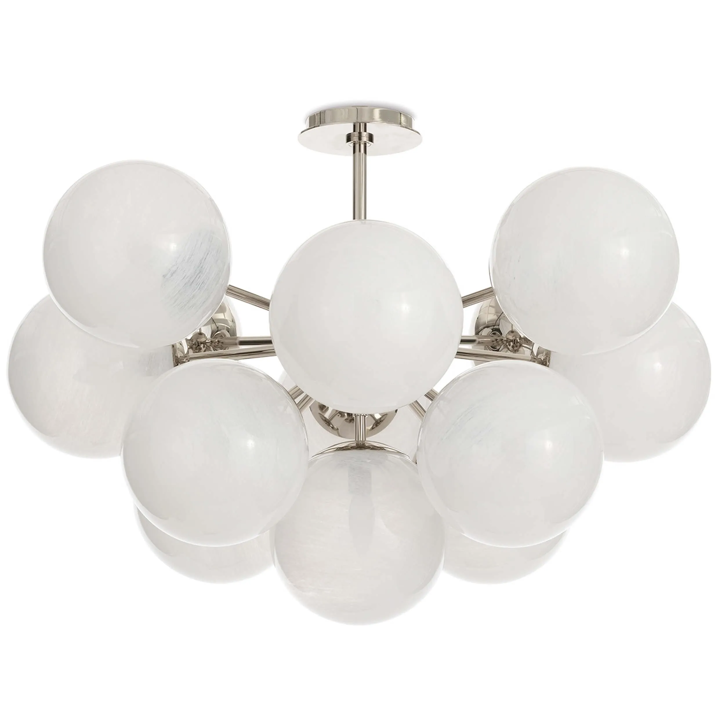 Shine Swirled Glass Flush Mount