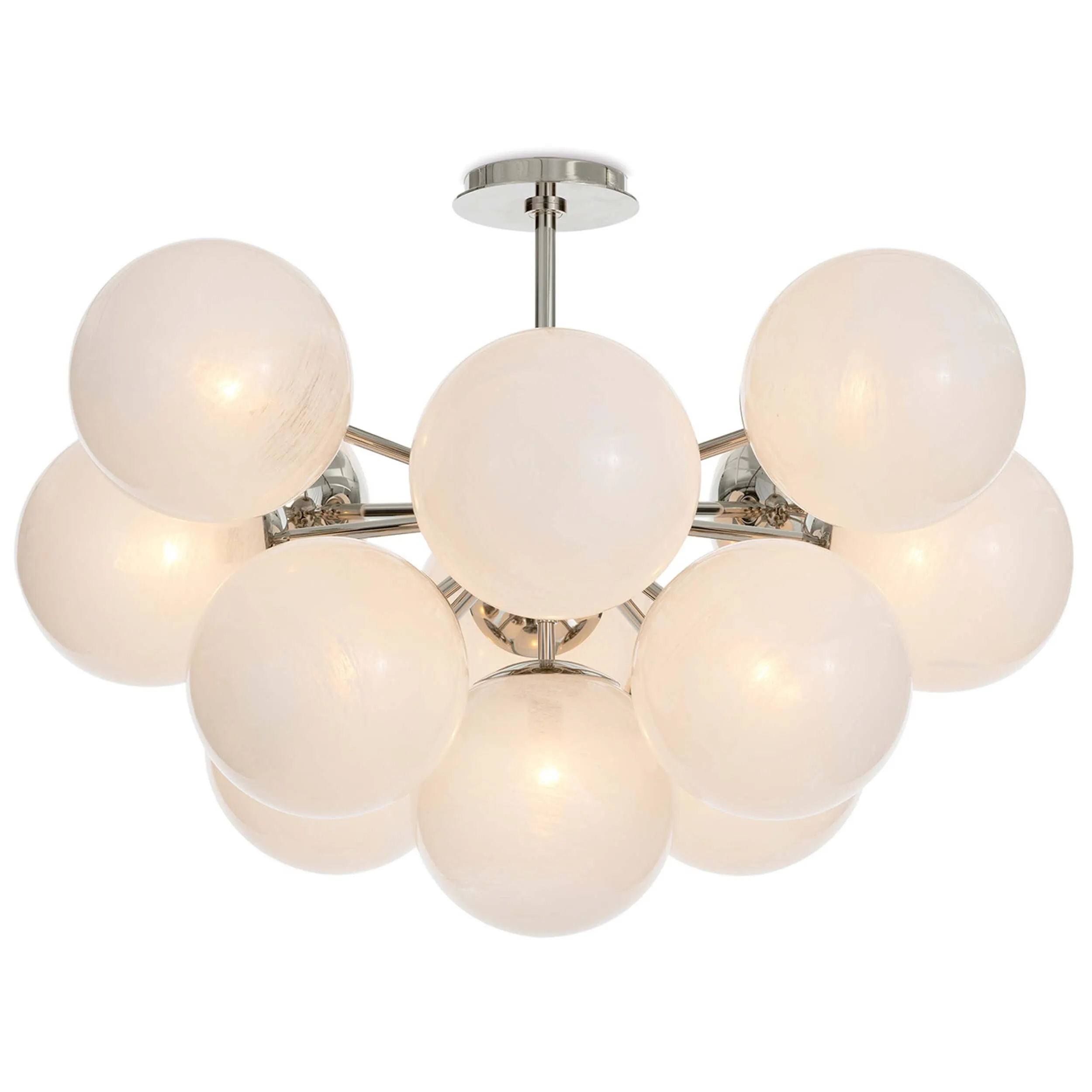 Shine Swirled Glass Flush Mount