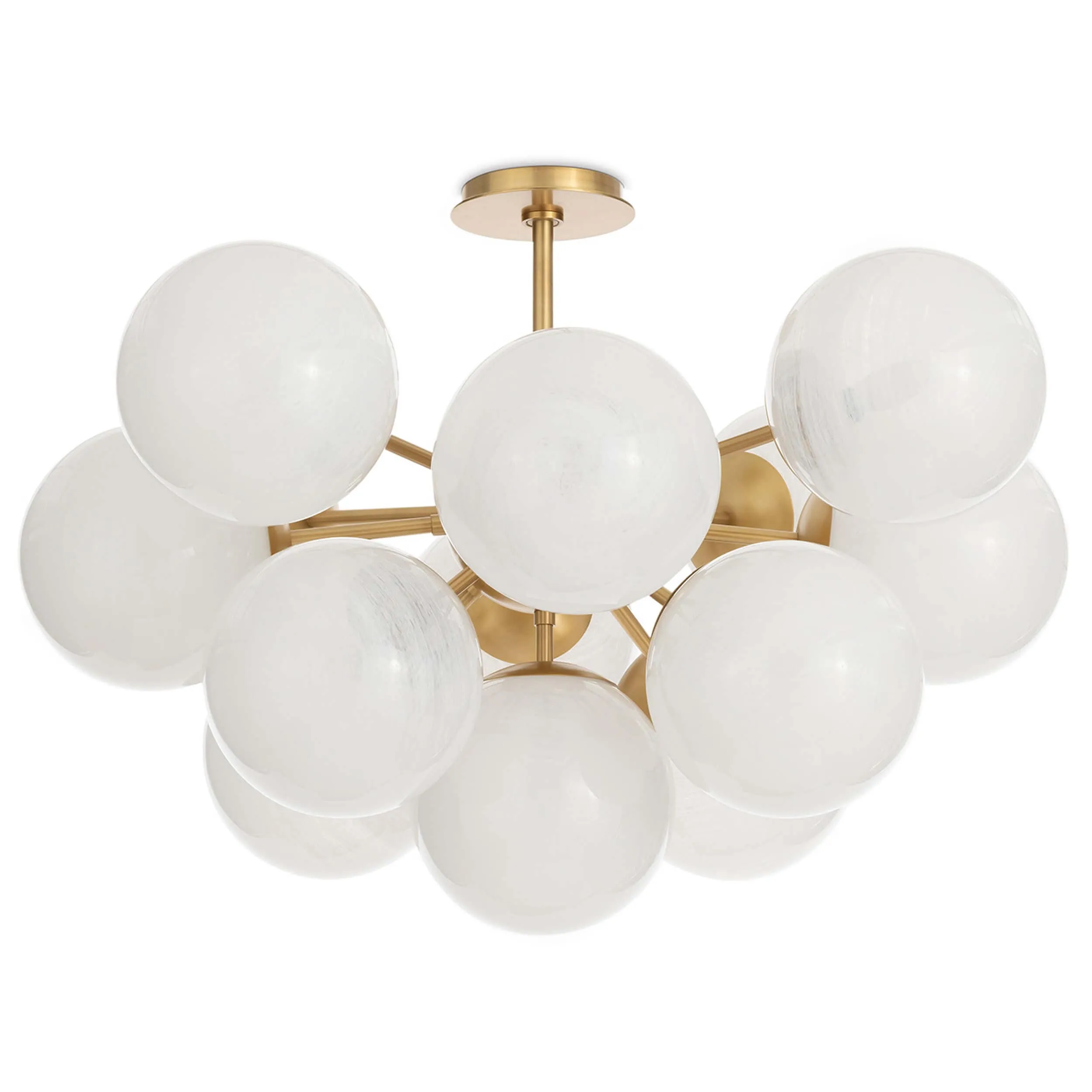 Shine Swirled Glass Flush Mount