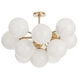 Shine Swirled Glass Flush Mount
